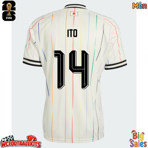 Japan Junya Ito #14 Replica Away Stadium Shirt World Cup 2026 Short Sleeve